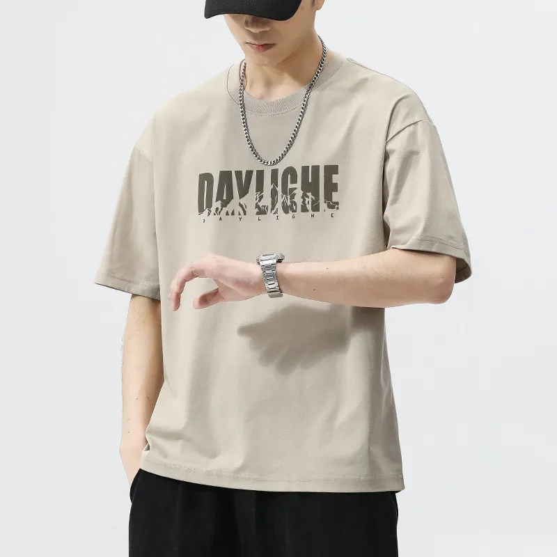 Men's Short Sleeve T-Shirt - 2025 New Arrival - Summer Fashionable Loose Fit Sports Casual Top - Trendy Streetwear for Men thumbnail 10