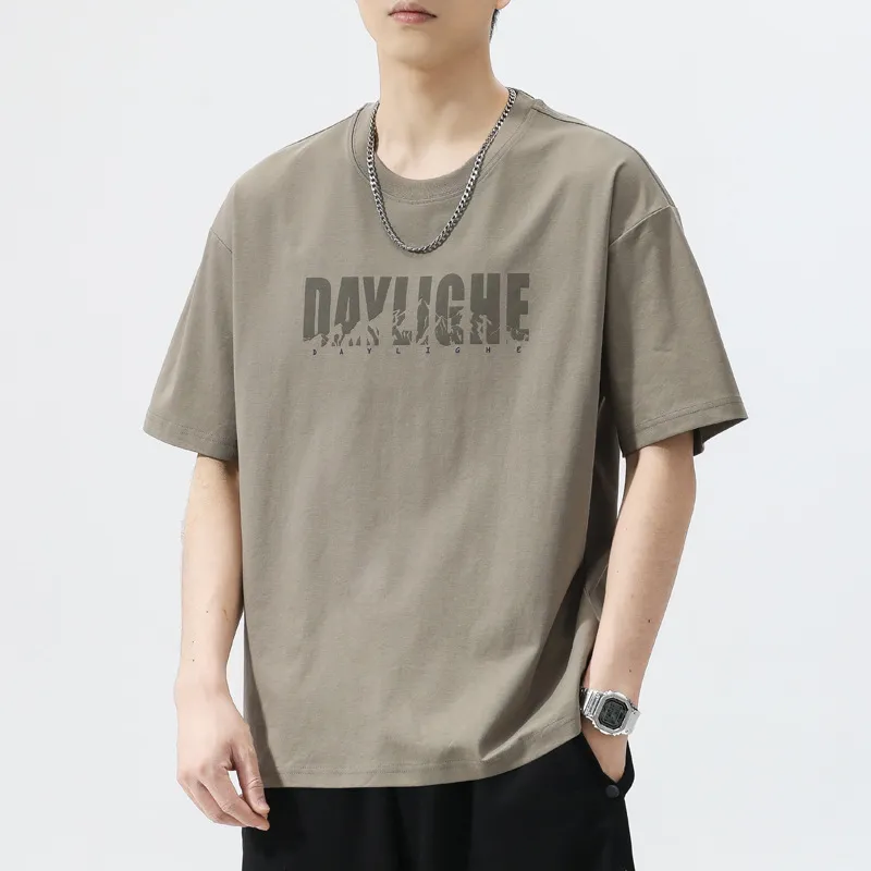 Men's Short Sleeve T-Shirt - 2025 New Arrival - Summer Fashionable Loose Fit Sports Casual Top - Trendy Streetwear for Men thumbnail 4