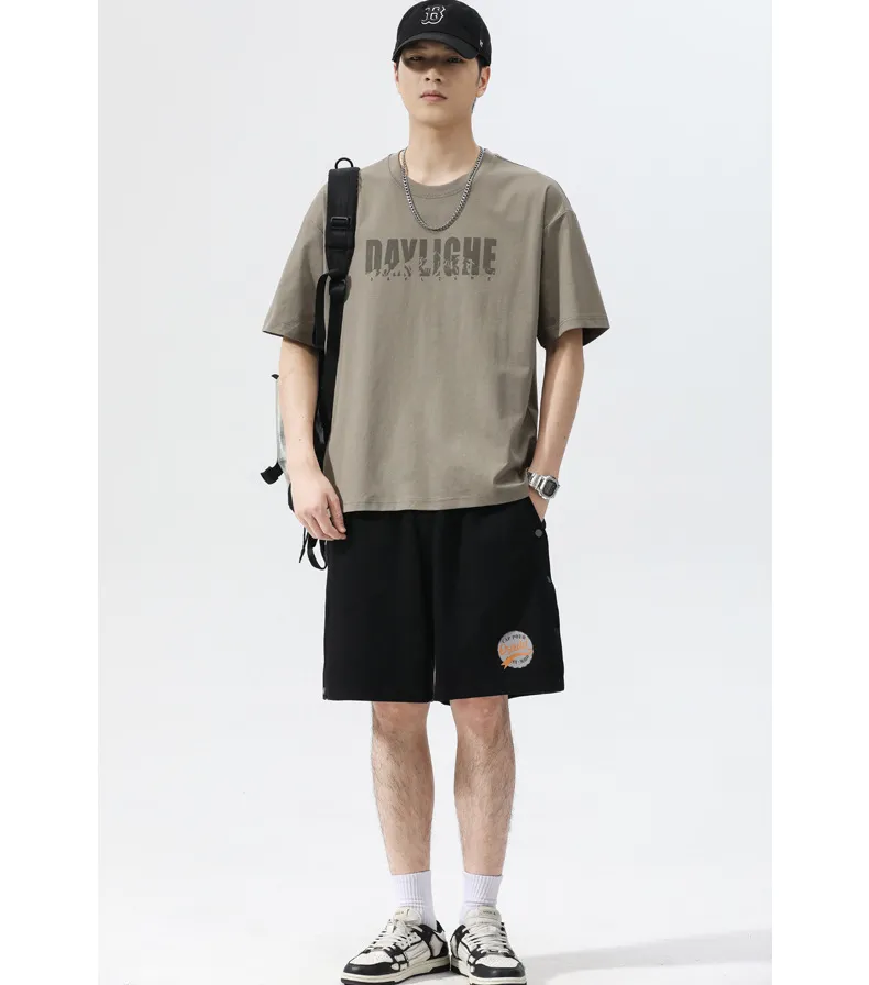Men's Short Sleeve T-Shirt - 2025 New Arrival - Summer Fashionable Loose Fit Sports Casual Top - Trendy Streetwear for Men showcase 9