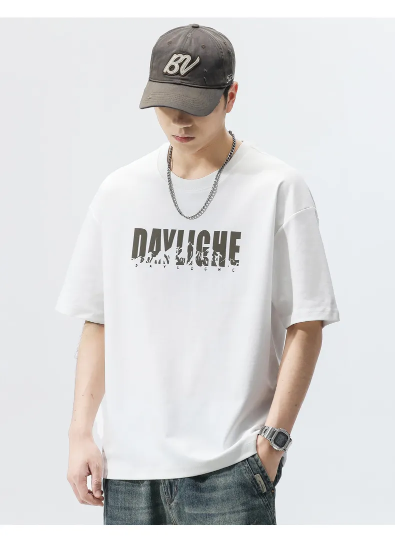 Men's Short Sleeve T-Shirt - 2025 New Arrival - Summer Fashionable Loose Fit Sports Casual Top - Trendy Streetwear for Men showcase 17
