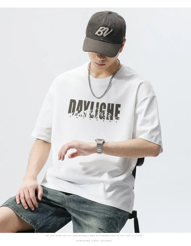 Men's Short Sleeve T-Shirt - 2025 New Arrival - Summer Fashionable Loose Fit Sports Casual Top - Trendy Streetwear for Men showcase 15