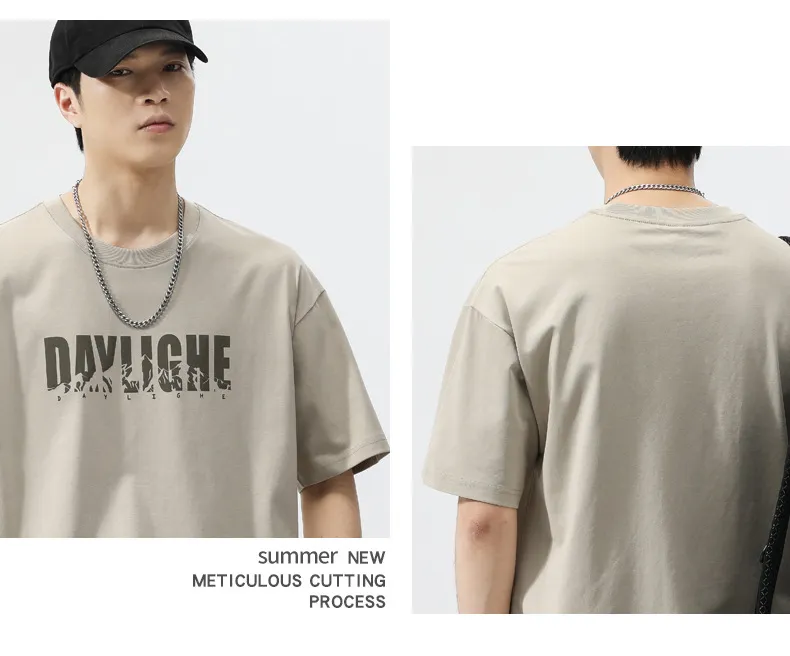 Men's Short Sleeve T-Shirt - 2025 New Arrival - Summer Fashionable Loose Fit Sports Casual Top - Trendy Streetwear for Men showcase 11