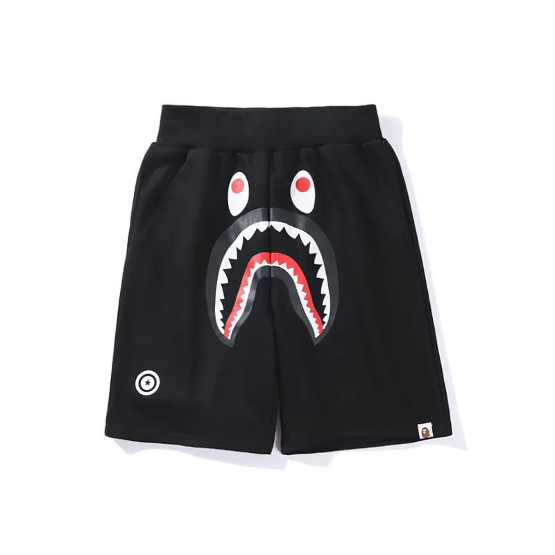 Men's Camouflage Shark Print Shorts Summer Cotton Terry Cloth Straight Leg Casual Shorts Streetwear thumbnail 6