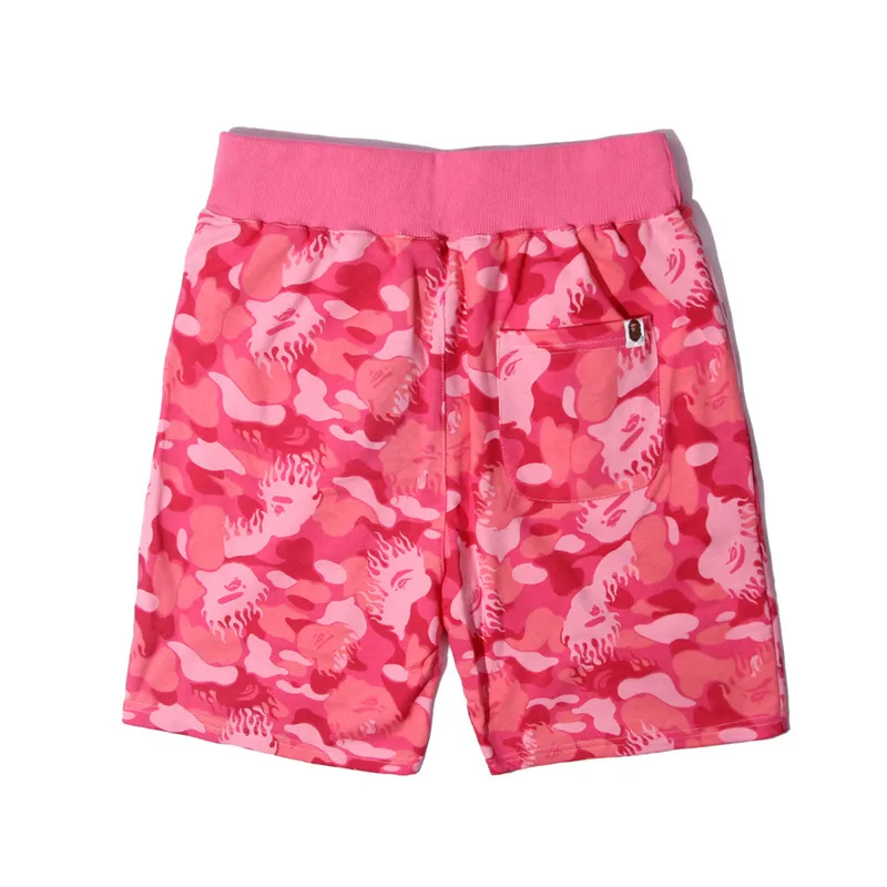 Men's Camouflage Shark Print Shorts Summer Cotton Terry Cloth Straight Leg Casual Shorts Streetwear showcase 20