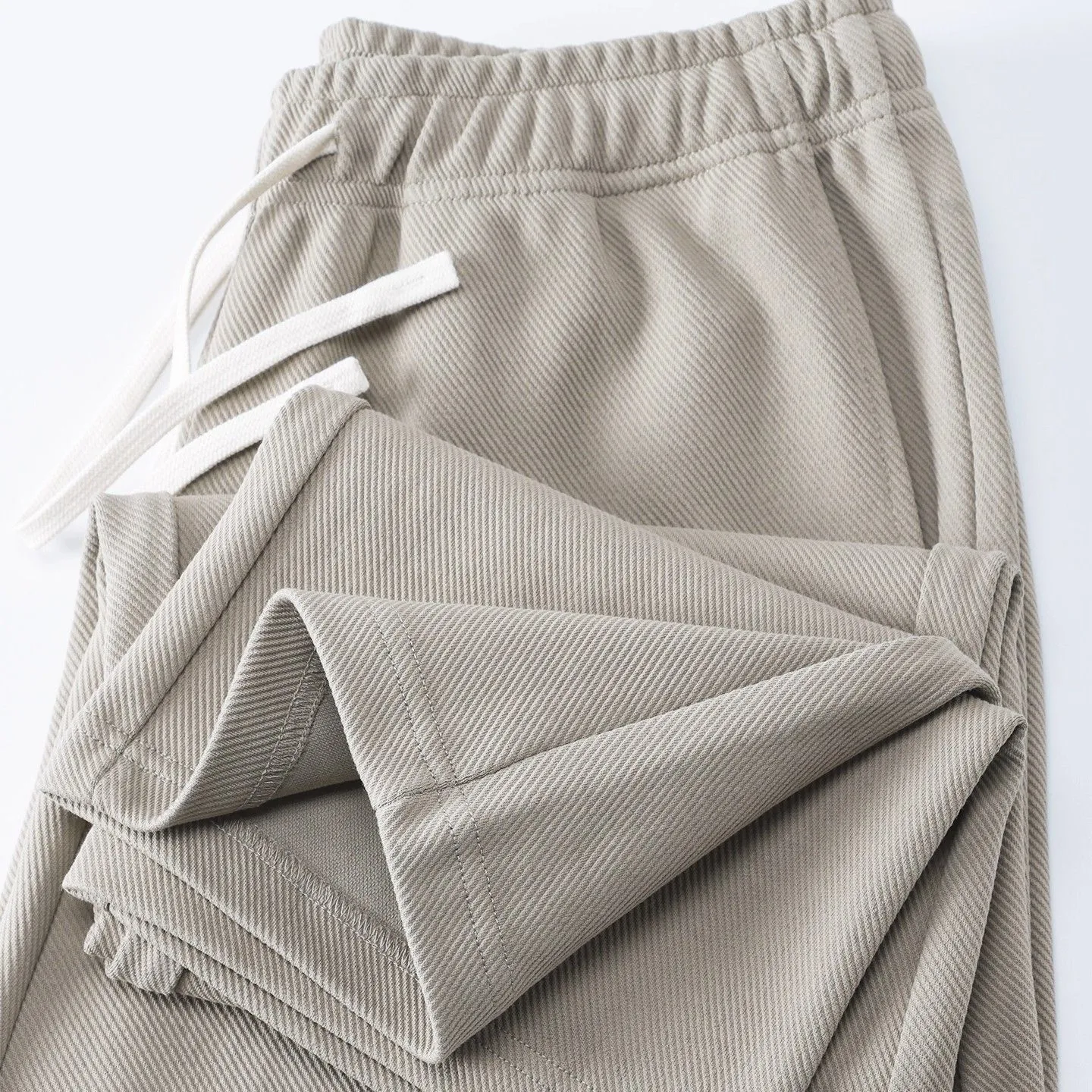 Men's Casual Straight Leg Sweatpants - Lightweight Knit Joggers for Spring/Autumn - Loose Fit Athletic Pants for Sports & Everyday Wear - Gray thumbnail 1