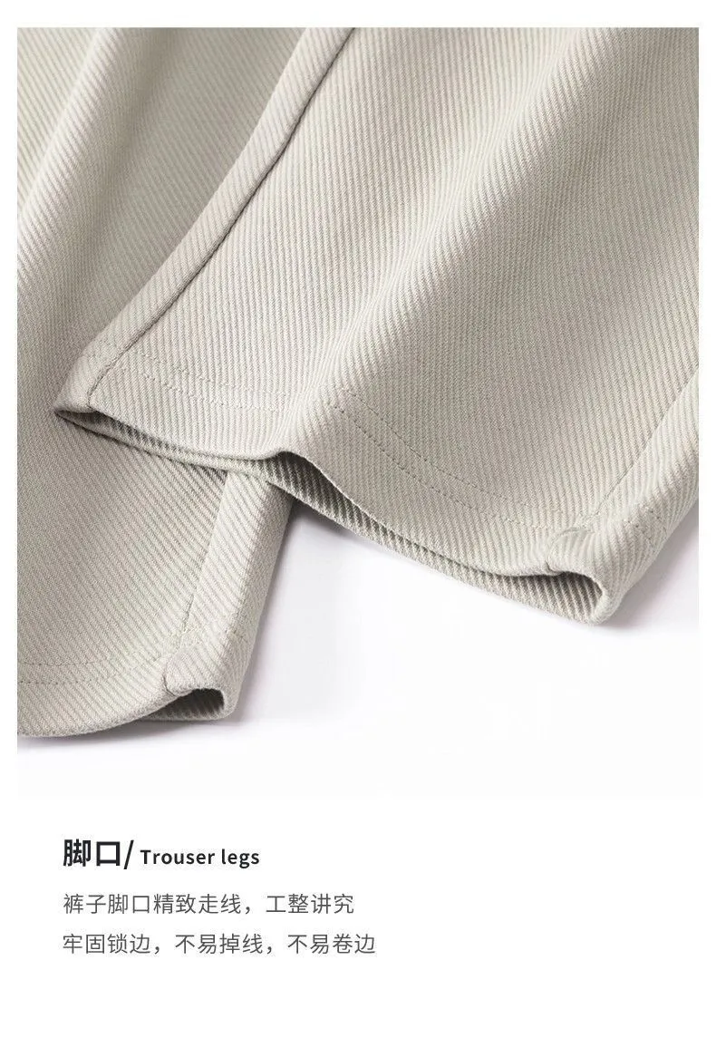 Men's Casual Straight Leg Sweatpants - Lightweight Knit Joggers for Spring/Autumn - Loose Fit Athletic Pants for Sports & Everyday Wear - Gray showcase 12