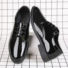 Men's Leather Dress Shoes - Korean Style British Fashion Breathable Casual Business Shoes for Spring and Autumn showcase 4