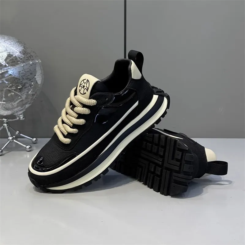 Men's Breathable Running Shoes Lightweight Casual Sneakers - Thick Sole, High Elasticity, Wear-Resistant - All-Match Style for Sports and Everyday Use showcase 12