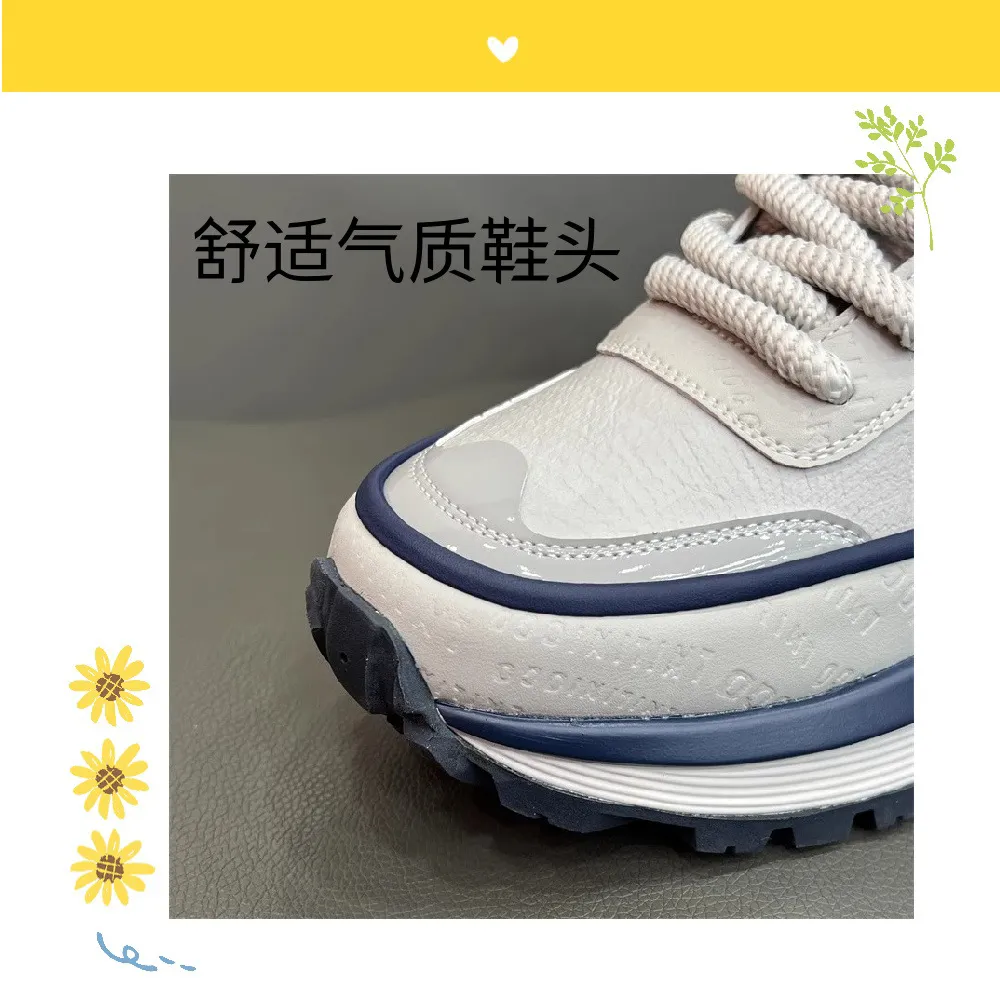 Men's Breathable Running Shoes Lightweight Casual Sneakers - Thick Sole, High Elasticity, Wear-Resistant - All-Match Style for Sports and Everyday Use showcase 6