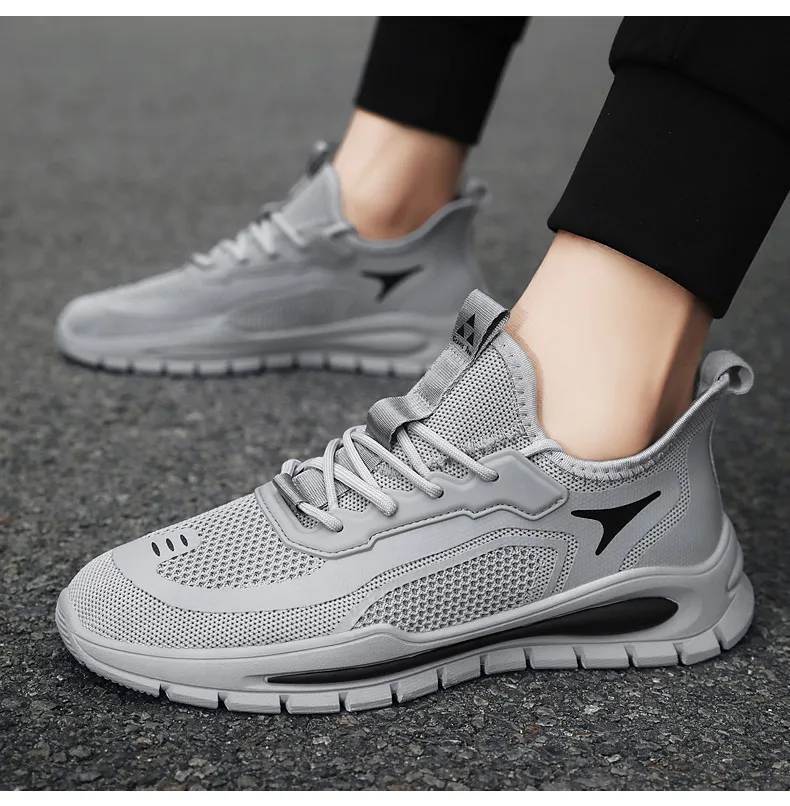Men's Breathable Mesh Sneakers - Lightweight Summer Casual Shoes - Non-Slip Athletic Walking Shoes for Men - Black showcase 7