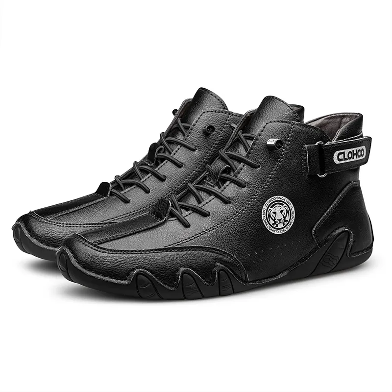 Men's High-Top Martin Boots - Stylish Casual Ankle Boots for Autumn/Winter - Large Size Fashionable Octopus Design - Best Selling Cross-Border Footwear thumbnail 10