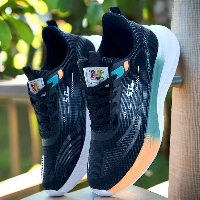Men's Breathable Running Shoes - 2026 Korean Style Soft Sole Ultra-Light Comfortable Casual Sports Shoes for Students - Spring/Summer showcase 8