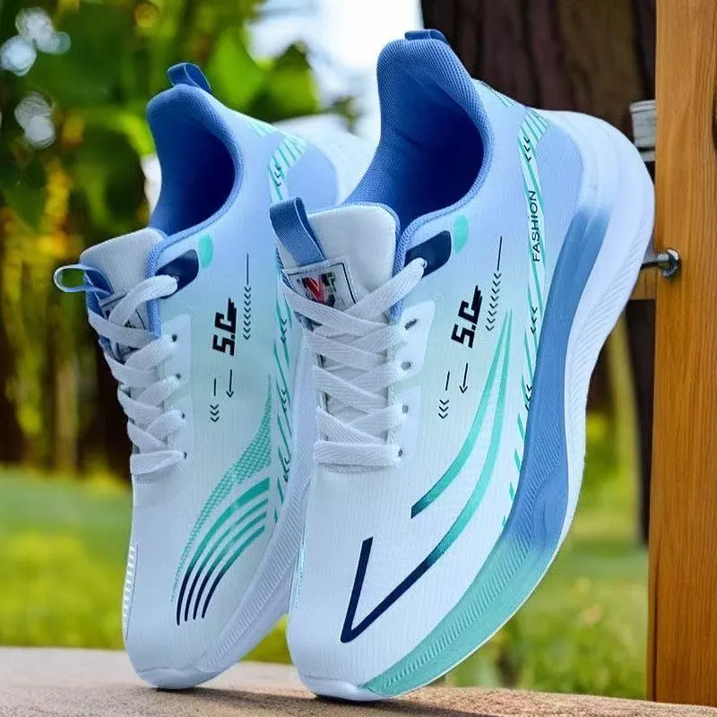 Men's Breathable Running Shoes - 2026 Korean Style Soft Sole Ultra-Light Comfortable Casual Sports Shoes for Students - Spring/Summer showcase 12