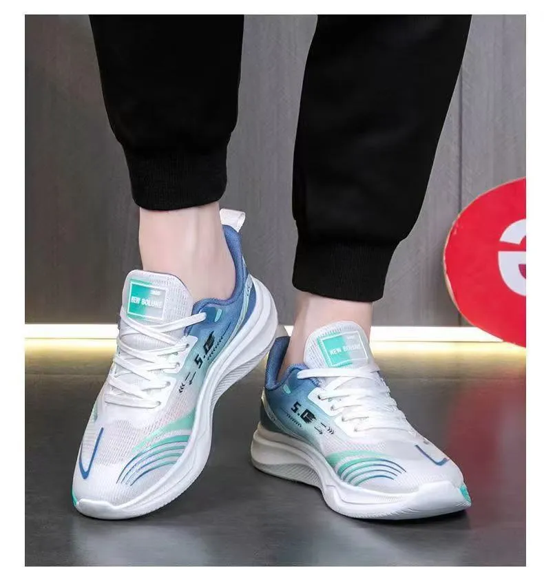 Men's Breathable Running Shoes - 2026 Korean Style Soft Sole Ultra-Light Comfortable Casual Sports Shoes for Students - Spring/Summer showcase 14