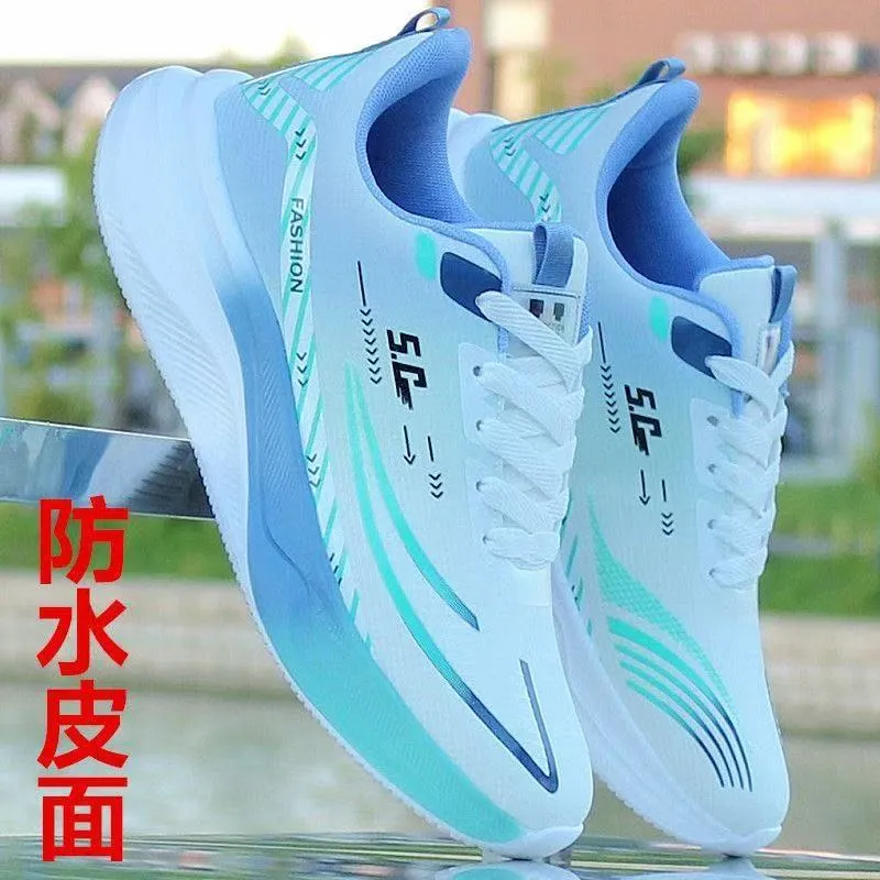 Men's Breathable Running Shoes - 2026 Korean Style Soft Sole Ultra-Light Comfortable Casual Sports Shoes for Students - Spring/Summer thumbnail 9