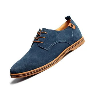 Men's Pointed Toe Leather Dress Shoes - Lace-Up Business Casual Footwear for All Seasons - Plus Size Available showcase 9