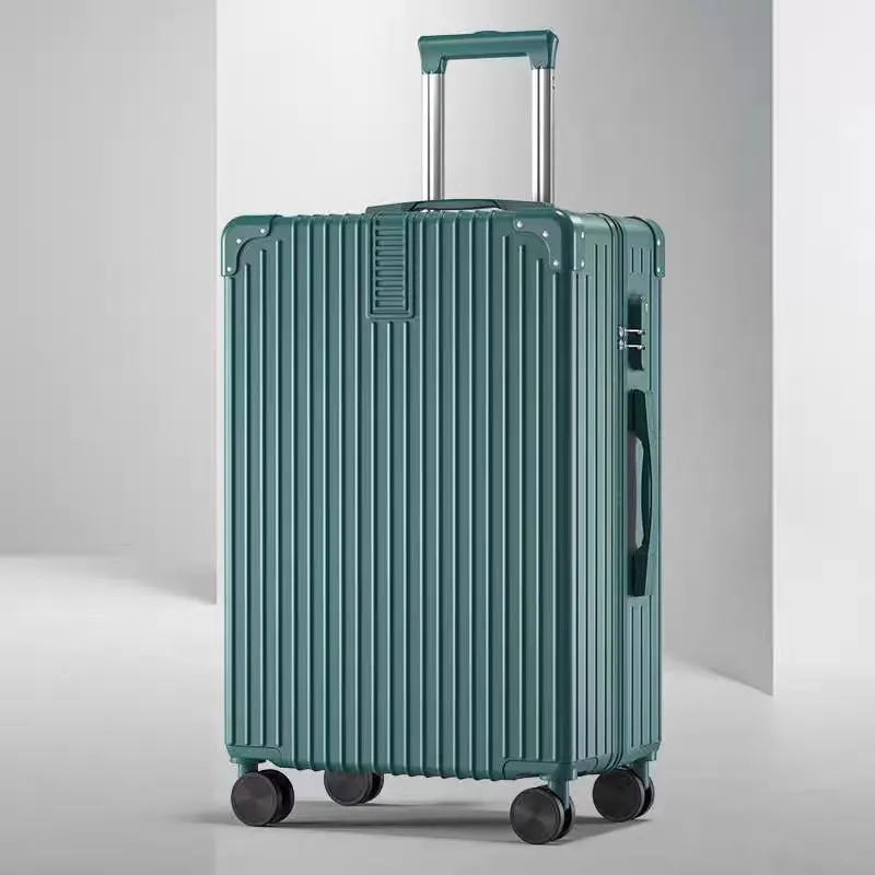 20-inch Large Capacity Luggage Suitcase with Password Lock, Aluminum Frame, Thickened Business Travel Rolling Case for Boarding thumbnail 6