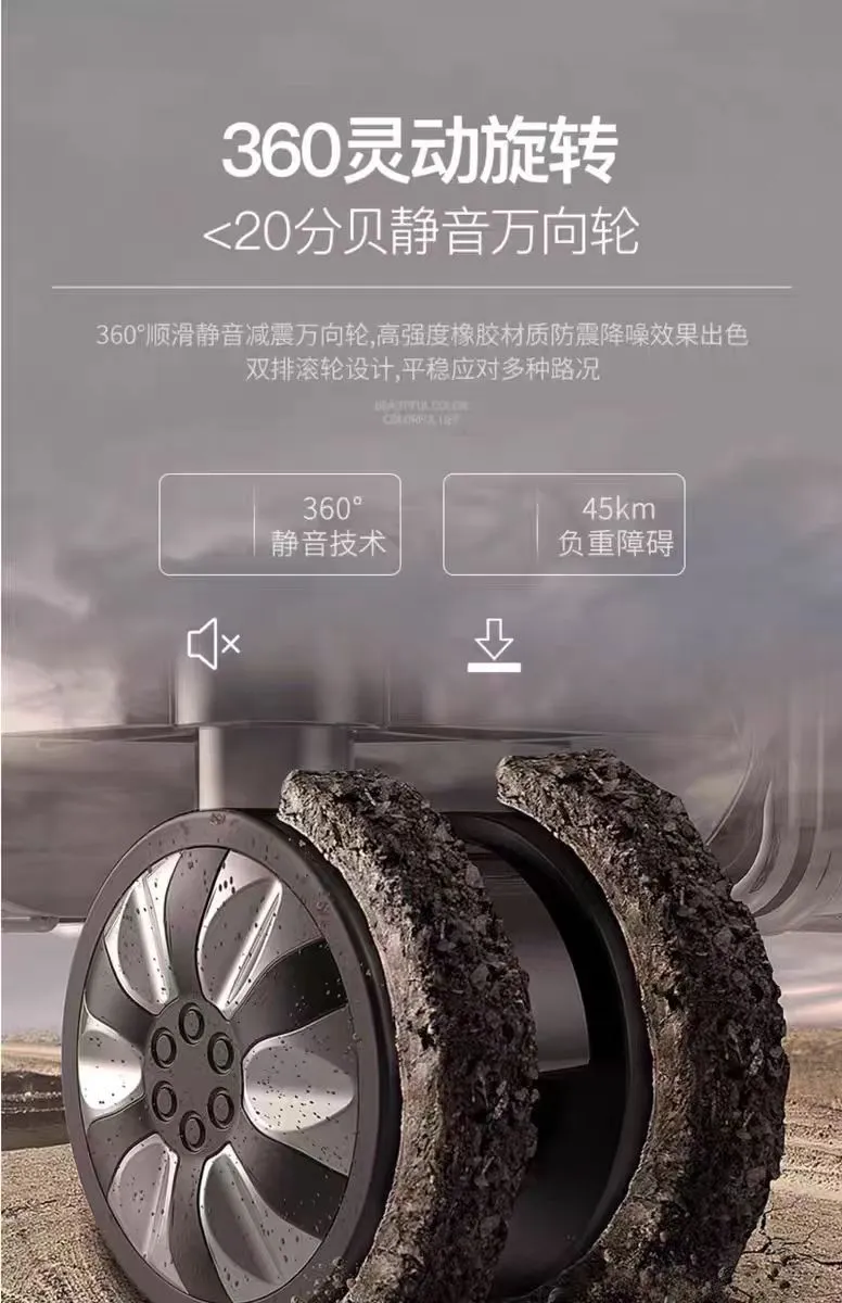 20-inch Large Capacity Luggage Suitcase with Password Lock, Aluminum Frame, Thickened Business Travel Rolling Case for Boarding showcase 14