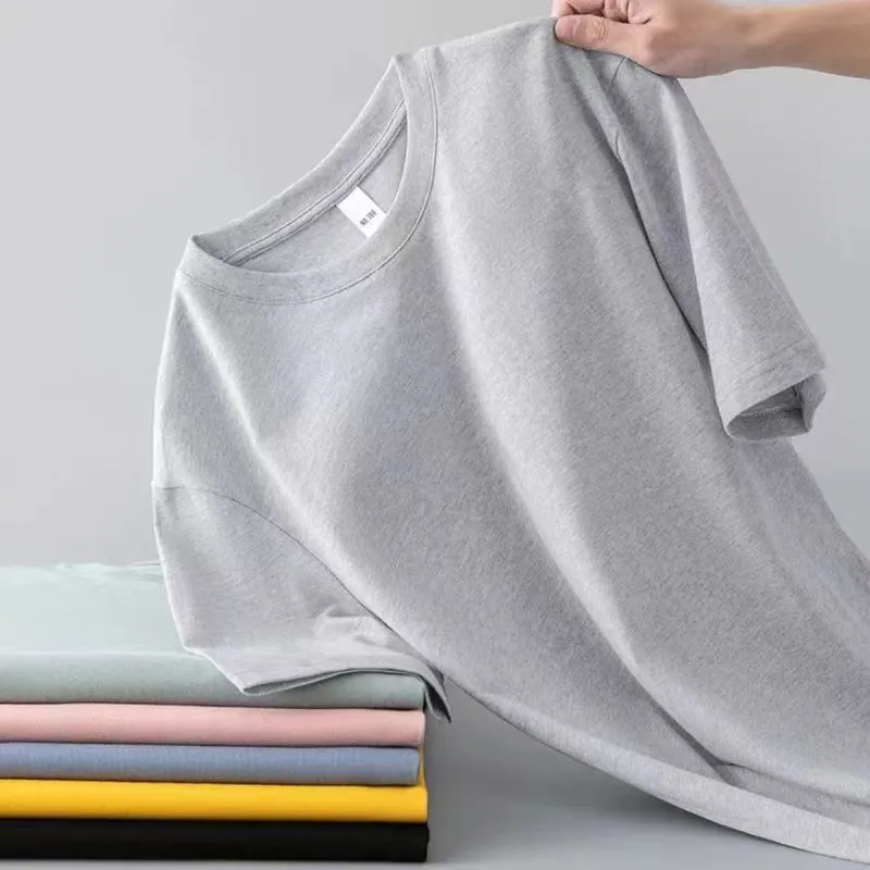 Men's Summer Milk Silk T-Shirt - Lightweight, Breathable Short Sleeve Tee - Loose Fit, Non-Transparent Undershirt - Casual Top for Hot Weather - Factory Direct thumbnail 6