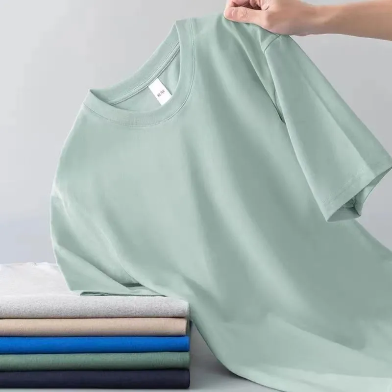 Men's Summer Milk Silk T-Shirt - Lightweight, Breathable Short Sleeve Tee - Loose Fit, Non-Transparent Undershirt - Casual Top for Hot Weather - Factory Direct thumbnail 8
