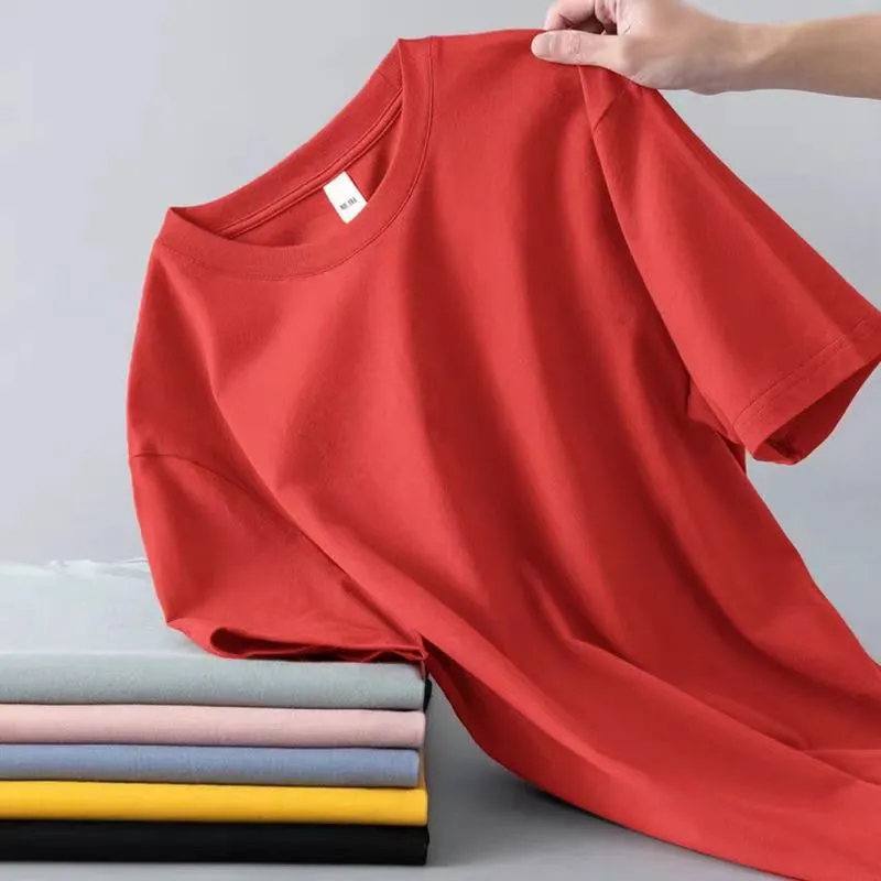 Men's Summer Milk Silk T-Shirt - Lightweight, Breathable Short Sleeve Tee - Loose Fit, Non-Transparent Undershirt - Casual Top for Hot Weather - Factory Direct showcase 16