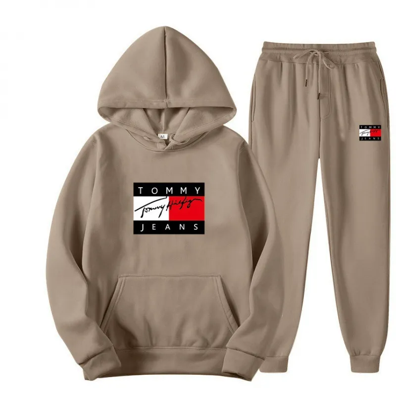 Men's and Women's Tracksuit Set - Spring/Autumn Sports Suit, Casual Hooded Sweatshirt, Running Sportswear - Comfortable and Stylish thumbnail 1