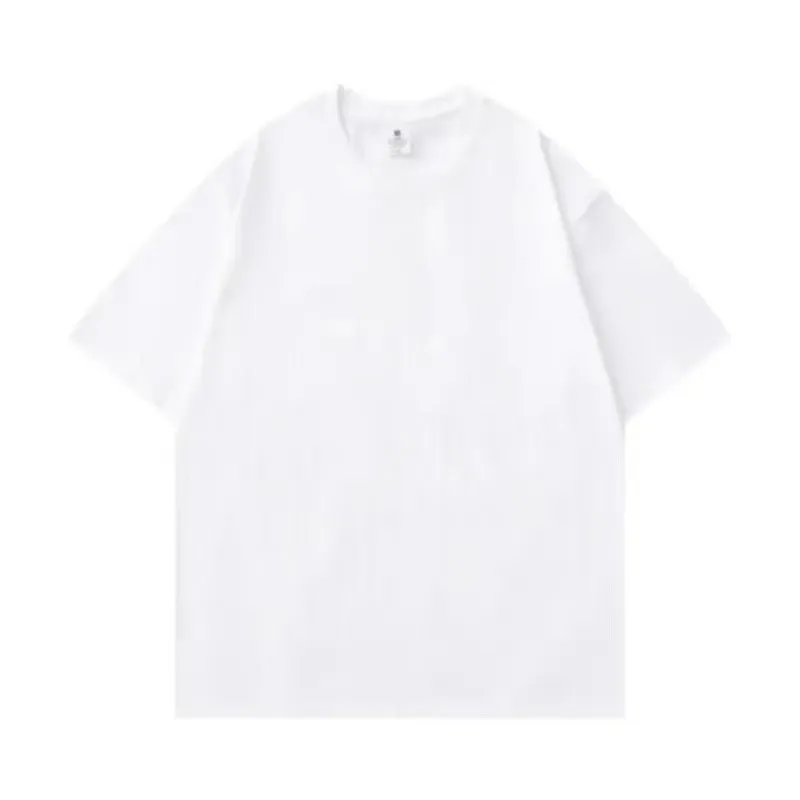 Heavyweight Cotton T-Shirt for Men and Women, Thick Opaque Fabric, Short Sleeves, American Style, Loose Fit, Plus Size Basic Tee thumbnail 5