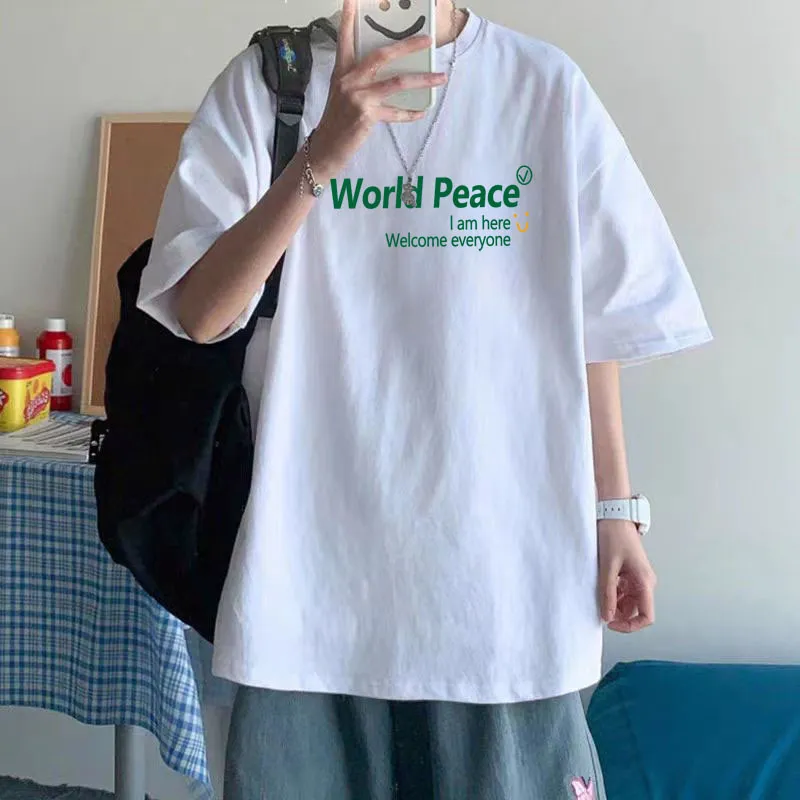 World Peace Green - White