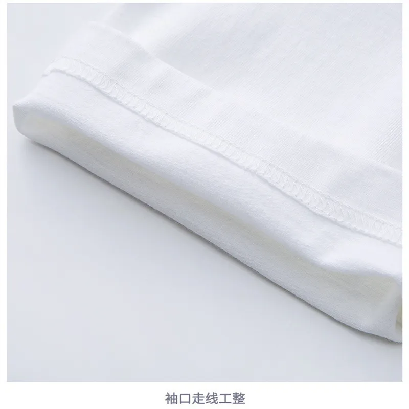 Men's Cotton Short Sleeve T-Shirt - Heavyweight, Hong Kong Style, Fashion Brand, Plus Size, Loose Fit, Round Neck, Printed Graphic Tee, Casual Bottoming Shirt showcase 4