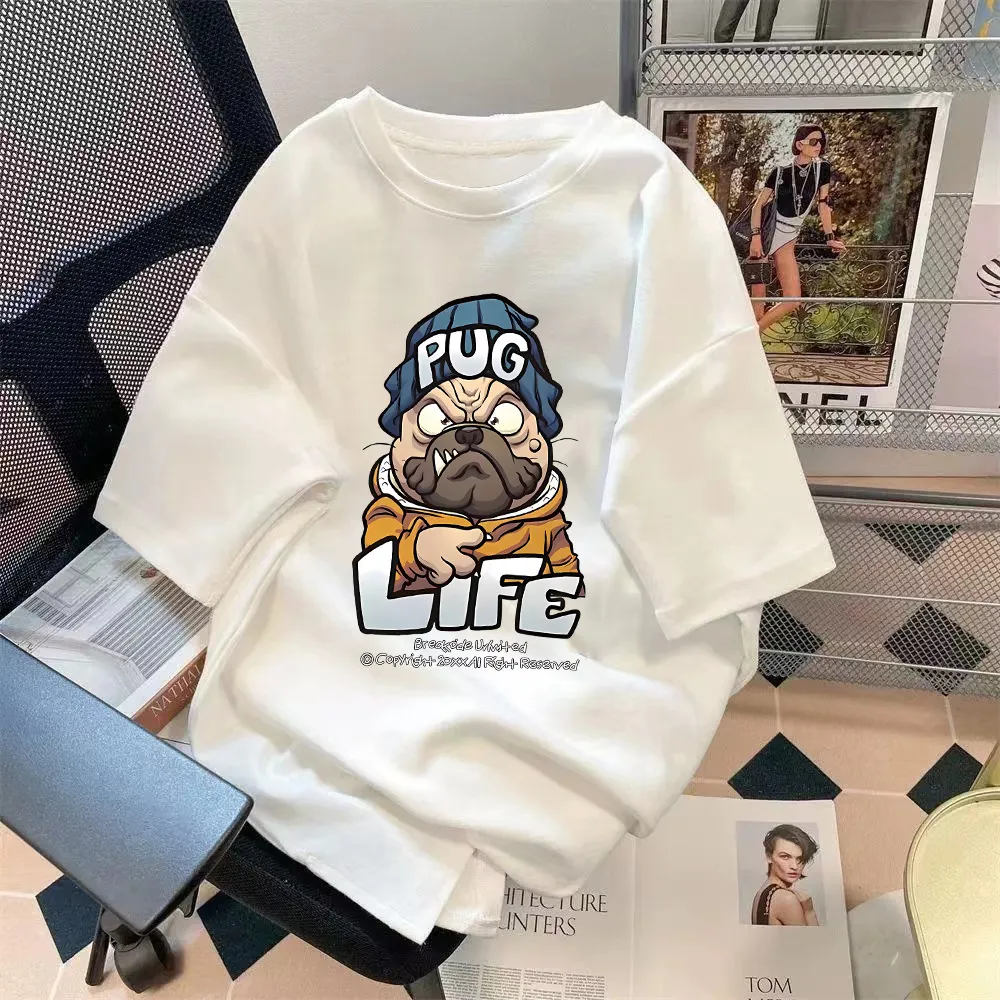 Men's Summer Short Sleeve T-Shirt with Bear Print - Casual Loose Fit Graphic Tee Top for Men and Teens showcase 7