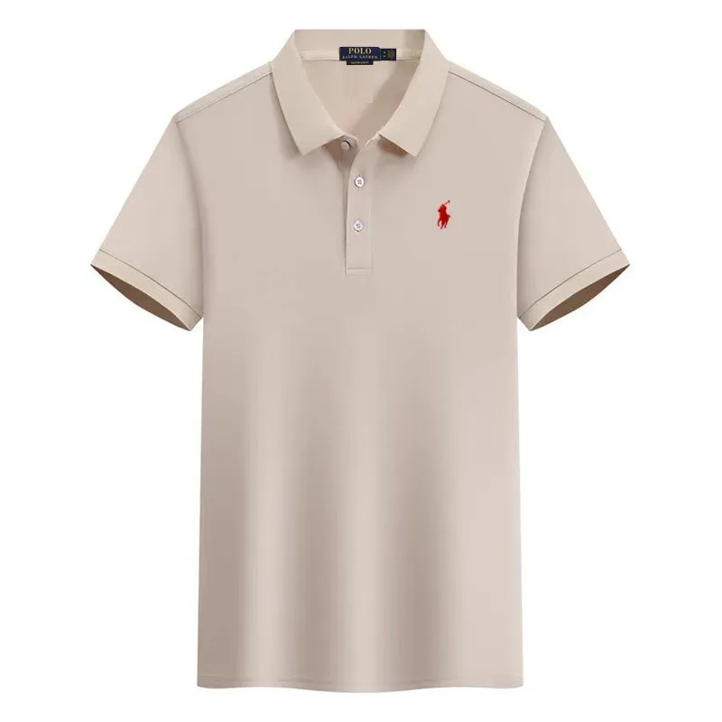 Men's Polo Shirt Short Sleeve European Size RL Embroidered Pony Logo T-Shirt | Casual Lapel Top for Men showcase 12