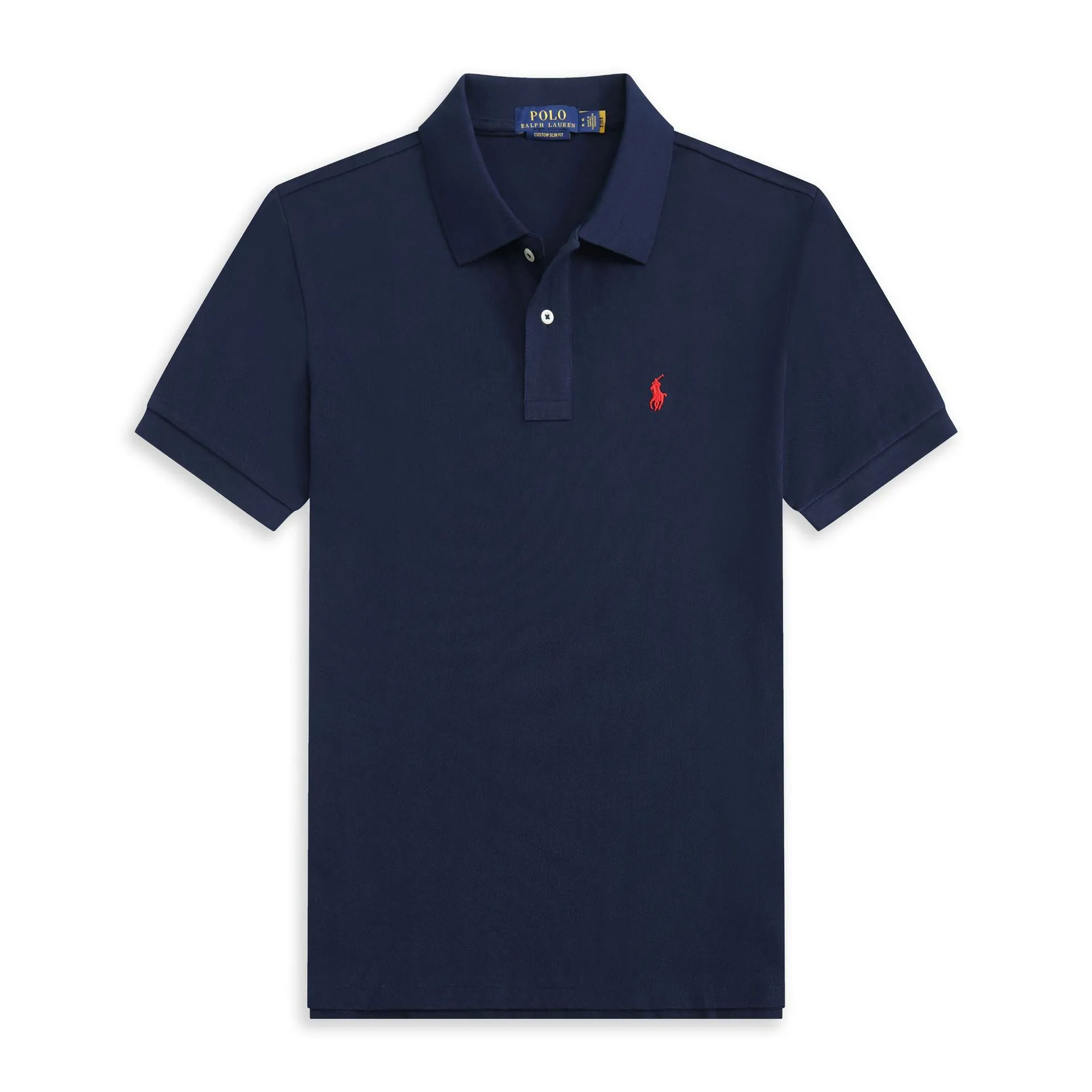 Men's Polo Shirt Short Sleeve European Size RL Embroidered Pony Logo T-Shirt | Casual Lapel Top for Men thumbnail 3
