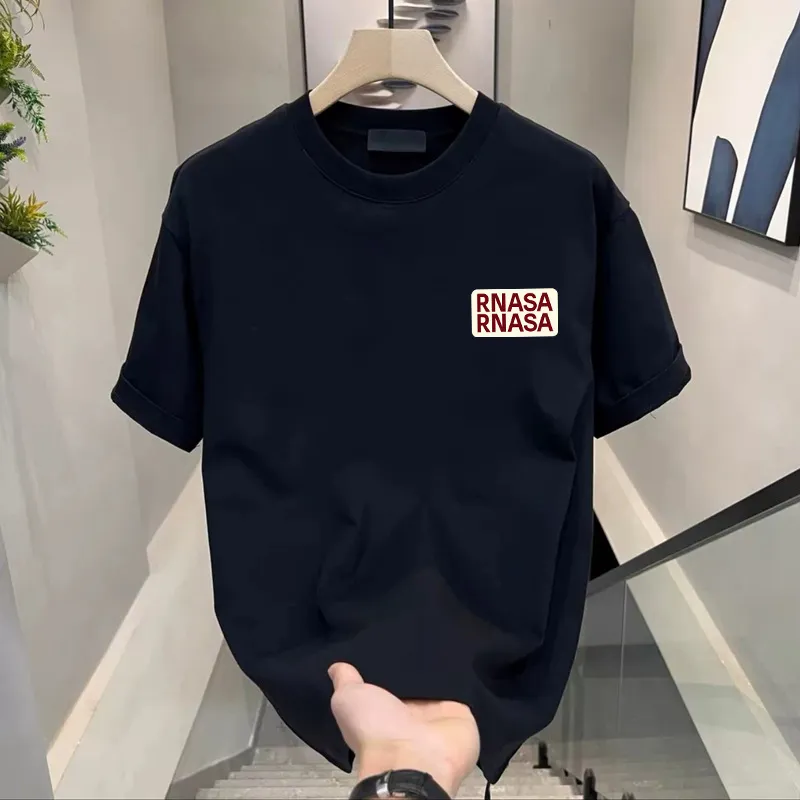 Men's Summer Ice Silk T-Shirt - Short Sleeve Crewneck Casual Top - Breathable, Lightweight, Trendy Base Layer for Hot Weather thumbnail 10