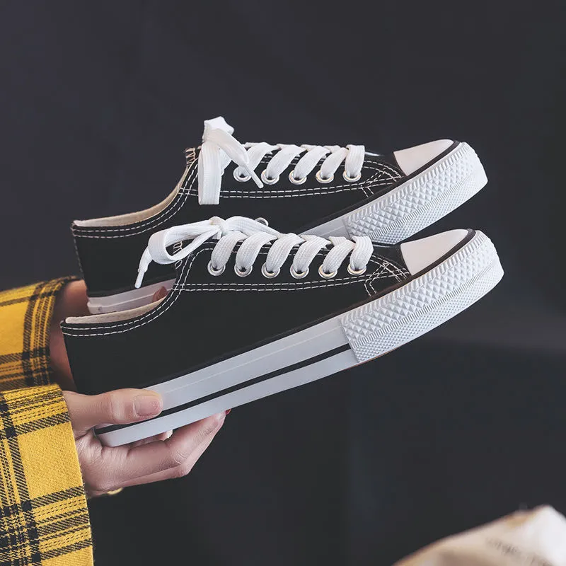 Women's Canvas Sneakers 2025 Spring Autumn Classic Korean Style White Shoes Student Casual Sneakers Couple Style Men's Shoes Wholesale thumbnail 6
