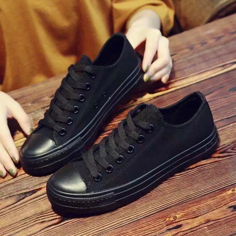 Women's Canvas Sneakers 2025 Spring Autumn Classic Korean Style White Shoes Student Casual Sneakers Couple Style Men's Shoes Wholesale thumbnail 7