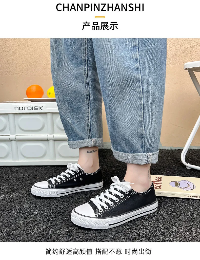 Women's Canvas Sneakers 2025 Spring Autumn Classic Korean Style White Shoes Student Casual Sneakers Couple Style Men's Shoes Wholesale showcase 8