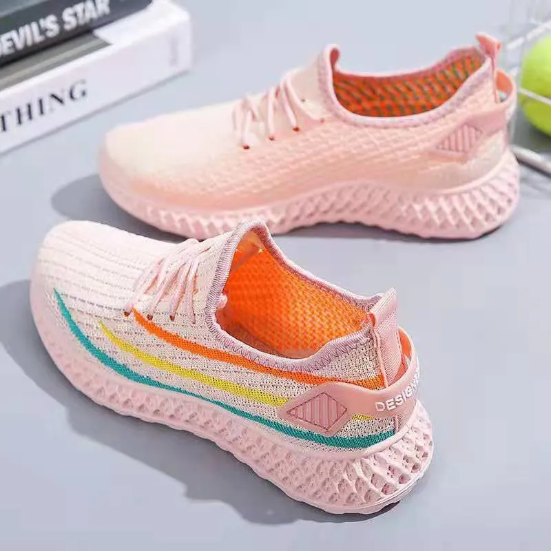 Women's Casual Sports Shoes - Spring/Summer Soft Sole Student Running Shoes - Low Top Fashion Sneakers for Women thumbnail 9