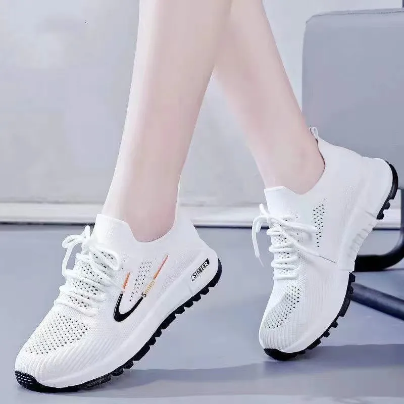 Women's Casual Sports Shoes - Spring/Summer Soft Sole Student Running Shoes - Low Top Fashion Sneakers for Women thumbnail 8