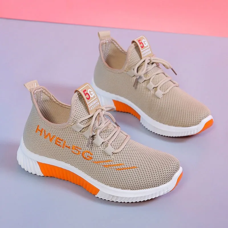 Women's Casual Sports Shoes - Spring/Summer Soft Sole Student Running Shoes - Low Top Fashion Sneakers for Women thumbnail 6
