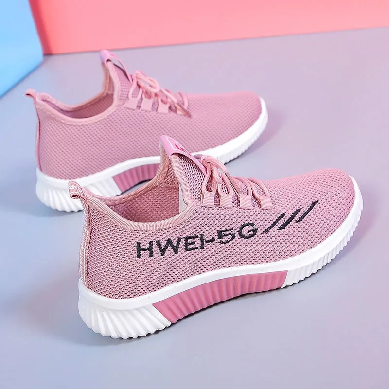 Women's Casual Sports Shoes - Spring/Summer Soft Sole Student Running Shoes - Low Top Fashion Sneakers for Women thumbnail 4