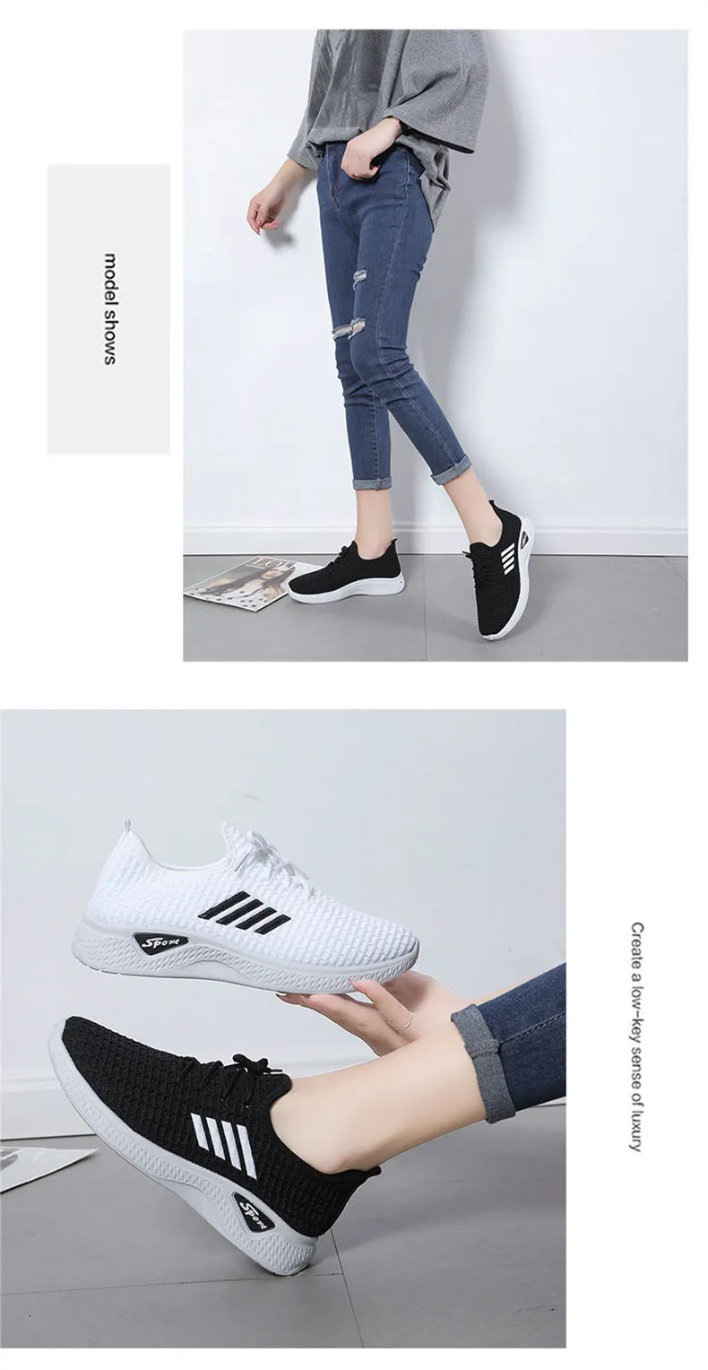 Women's Casual Sports Shoes - Spring/Summer Soft Sole Student Running Shoes - Low Top Fashion Sneakers for Women showcase 12