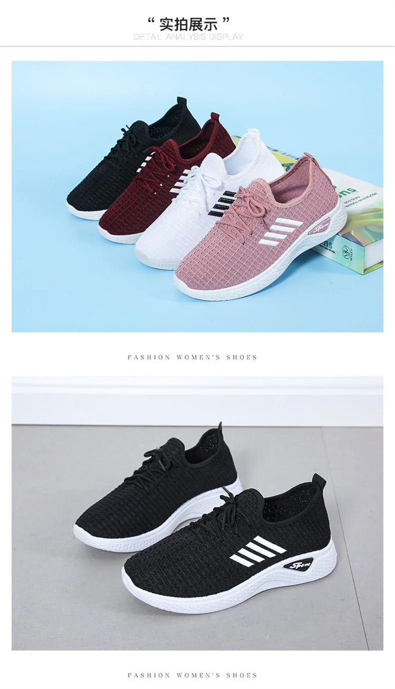 Women's Casual Sports Shoes - Spring/Summer Soft Sole Student Running Shoes - Low Top Fashion Sneakers for Women showcase 17