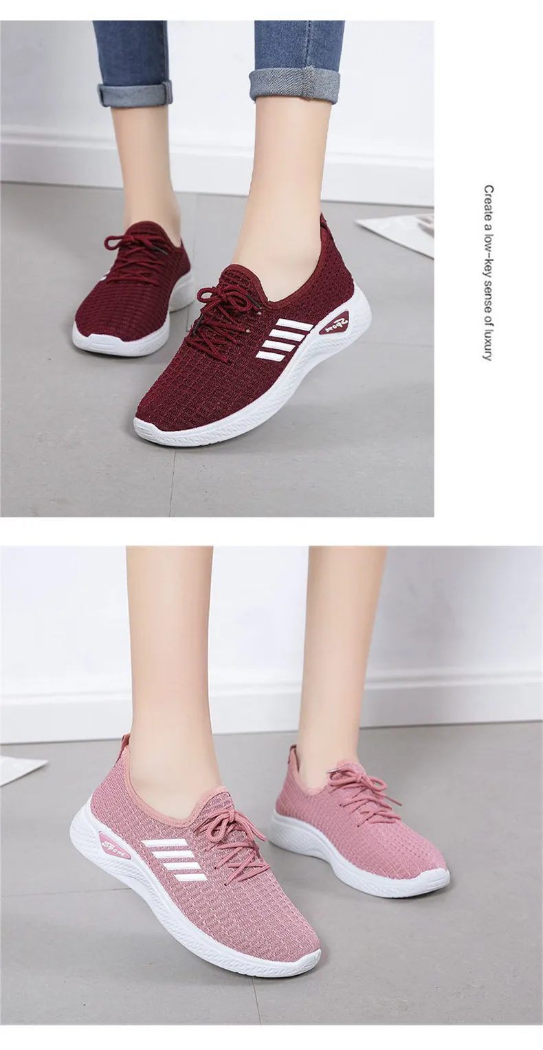 Women's Casual Sports Shoes - Spring/Summer Soft Sole Student Running Shoes - Low Top Fashion Sneakers for Women showcase 16