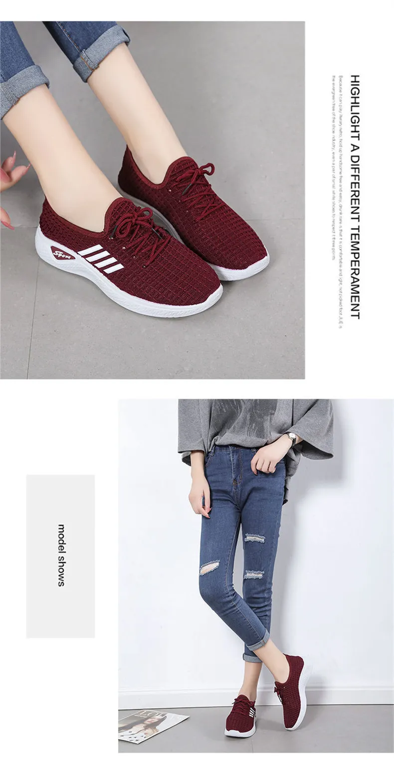 Women's Casual Sports Shoes - Spring/Summer Soft Sole Student Running Shoes - Low Top Fashion Sneakers for Women showcase 14