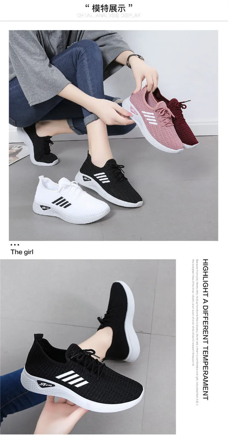 Women's Casual Sports Shoes - Spring/Summer Soft Sole Student Running Shoes - Low Top Fashion Sneakers for Women showcase 10