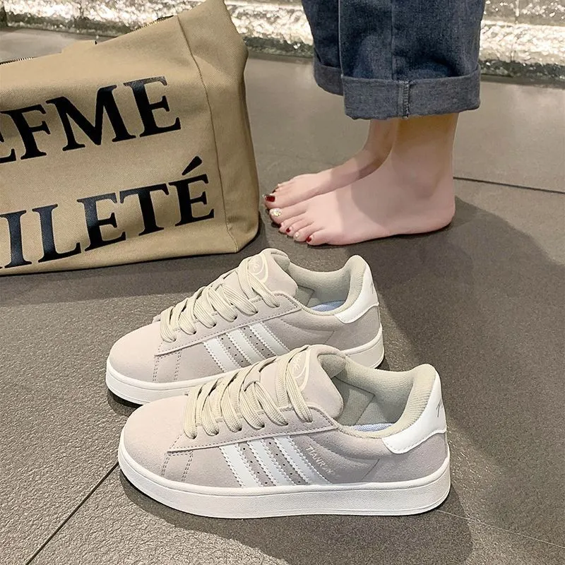 Women's Pink Bread Sneakers - 2025 Trendy Casual Student Shoes - Breathable, Easy to Match Sports Sneakers for Girls and Young Women thumbnail 7