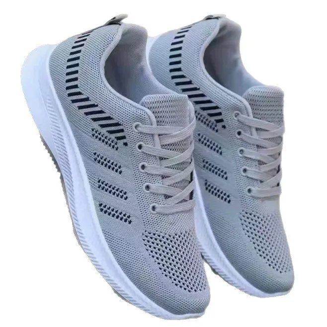 Men's Mesh Breathable Casual Shoes - Spring Autumn Low-Top Korean Style Trendy Versatile Sports Running Shoes Fashion Fly-Knit Sneakers thumbnail 5