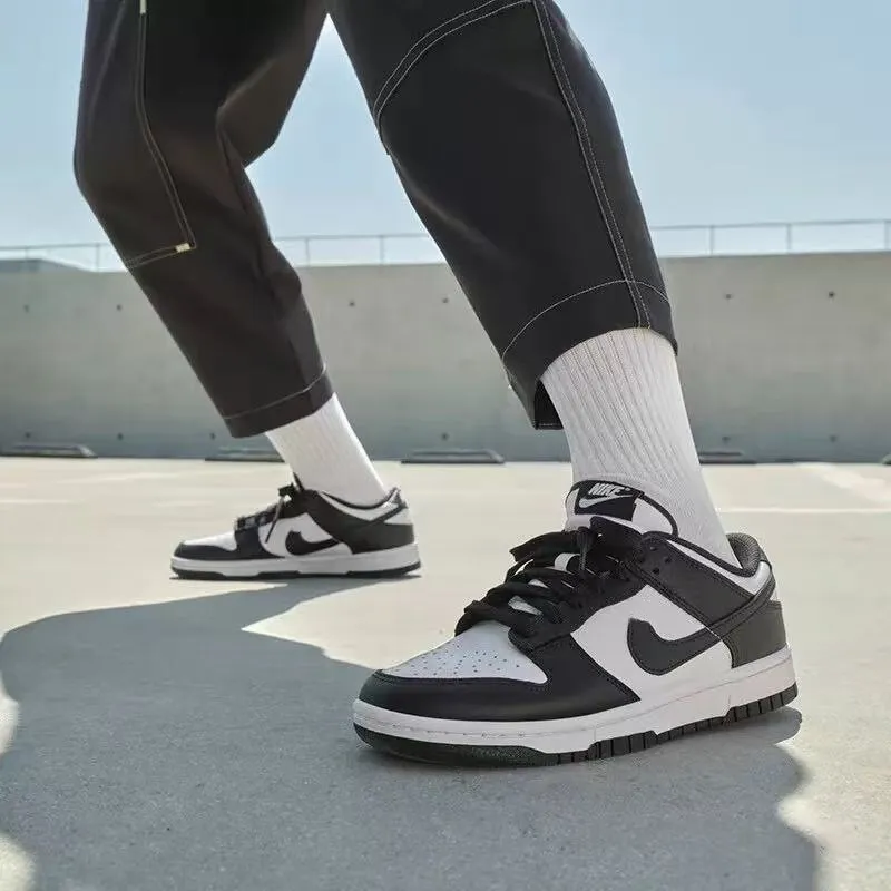 Nike Dunk Low Panda Black White Casual Shoes - Unisex Sneakers for Men & Women - Lightweight Sports Shoes - Original Quality thumbnail 1
