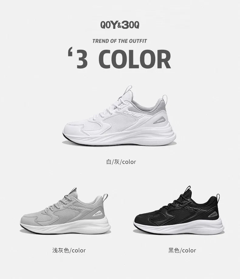 Men's Breathable Mesh Running Shoes - Lightweight Casual Sports Sneakers for Summer & Autumn - Trendy Fashion Footwear showcase 10