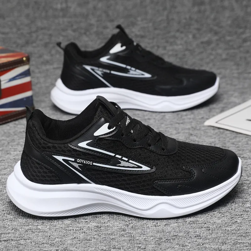 Men's Breathable Mesh Running Shoes - Lightweight Casual Sports Sneakers for Summer & Autumn - Trendy Fashion Footwear thumbnail 6